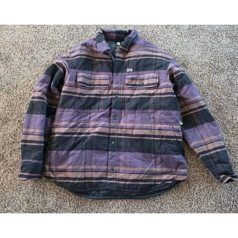 Mountain Hardwear Insulated Flannel Shirt Jacket Women's Plaid Shacket M NWT